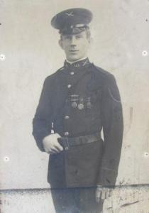 Photo of author's grandfather in WWI.