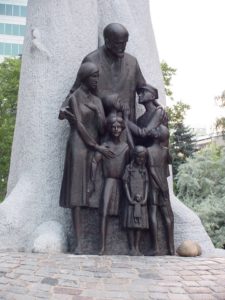 Janusz korzcak statue Warsaw