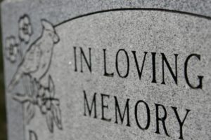 In Loving membory headstone