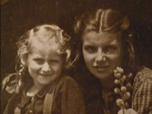 15-year-old Maria Meva Mikusz and Inka, who she resuced from the Czortkow Ghetto in Poland
