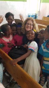 Katrina Shawver in Ethiopia, April 2017