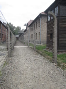 electric fence in Auschwitz