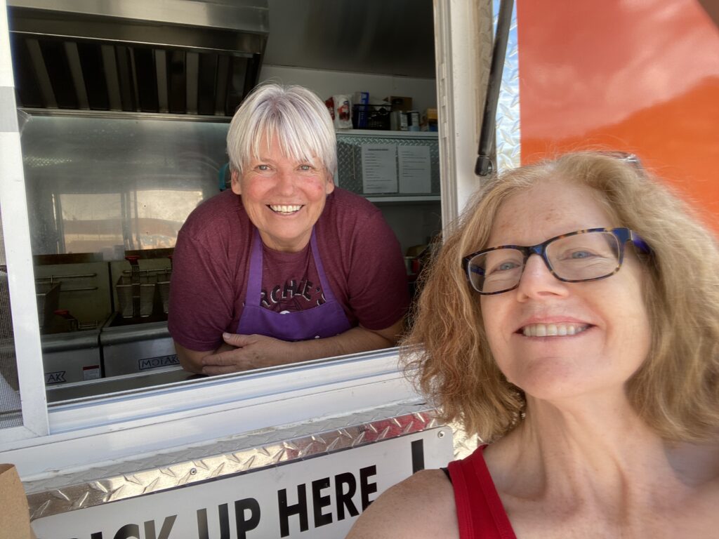 Cook at a food truck in Utah