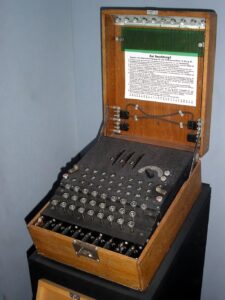 Enigma Machine at the London Museum