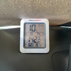 Temperature inside car in Phoenix in July 2023