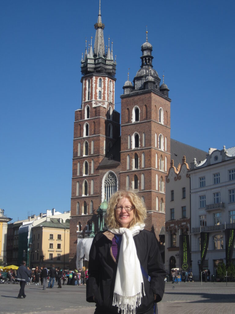 Katrina Shawver in Kraków Poland. Celebrate Polish heritage in person.