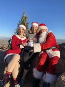 Katrina Shawver with Camelback Santa