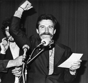 Lech Walesa (Wałęsa) in Poland 1980